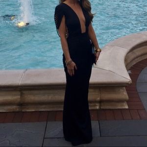 Black evening gown